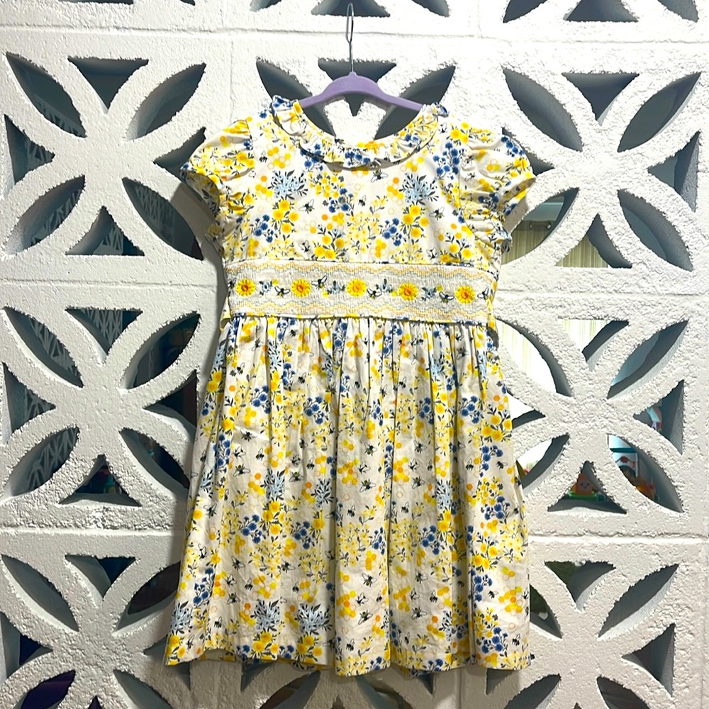 Bonnie Jean embroidered Bee dress size 7